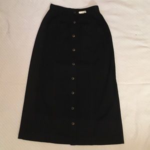 Unique Black A-line Skirt - Looks Adorable Coming & Going